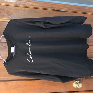 COLUMBIA Black Crewneck Sweatshirt, Women's, Sz. 2X, Excellent Condition